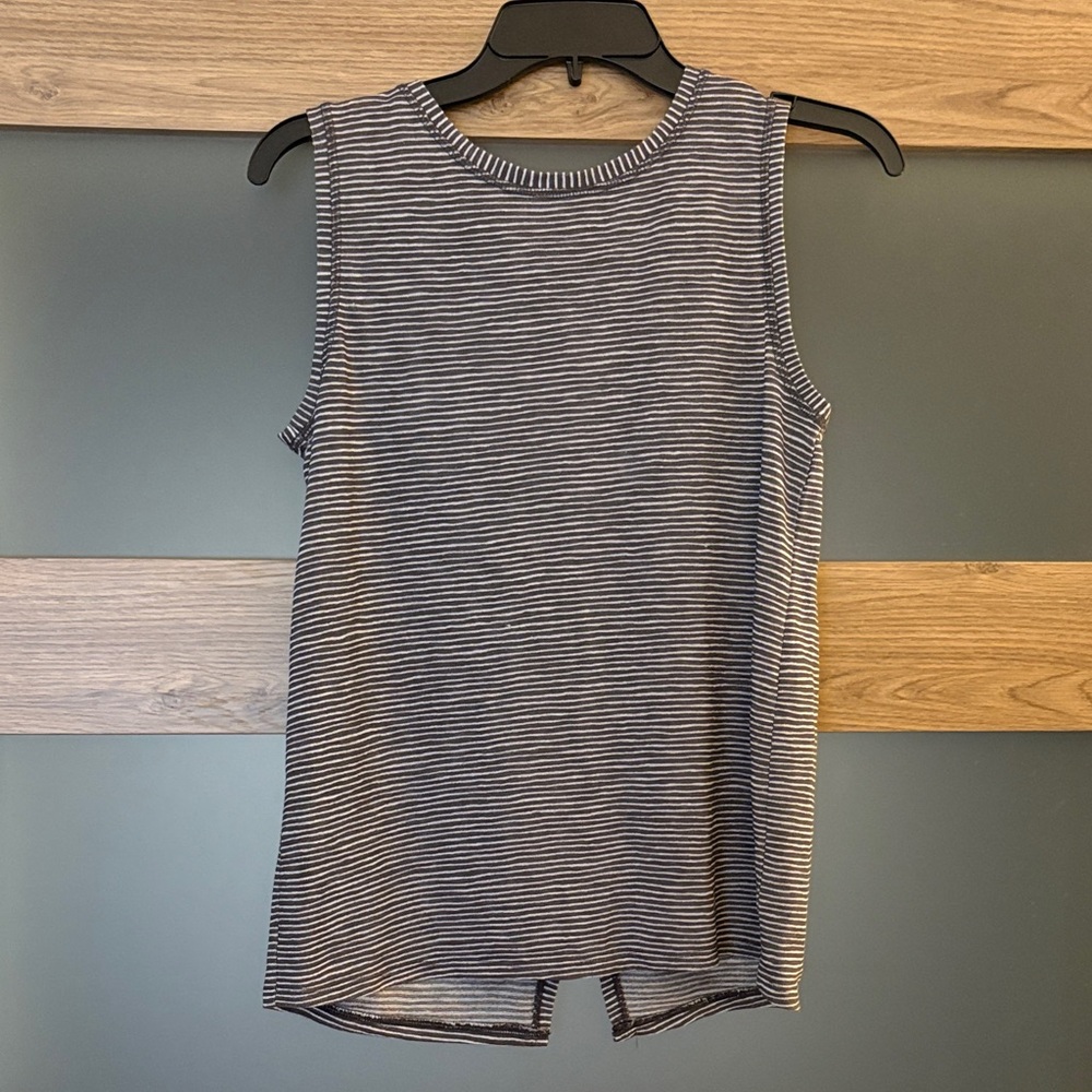 Athleta Striped Sleeveless Top